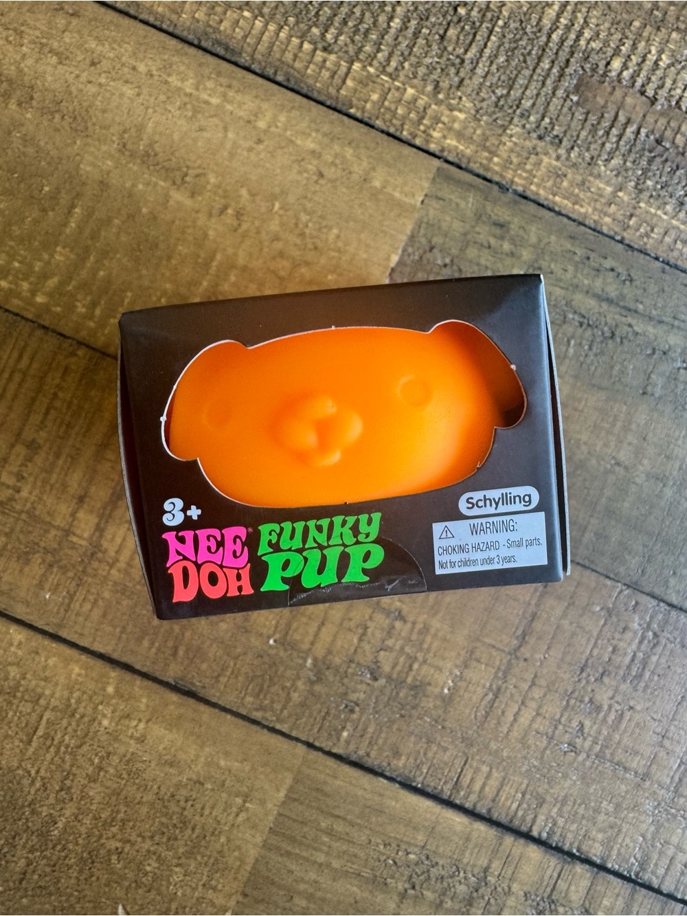 NeeDoh Funky Pup Squishy Toy - Bright Orange